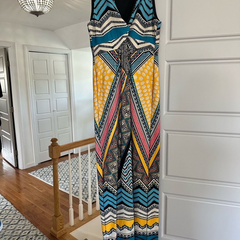Chico's Multicolor Geometric Maxi Dress